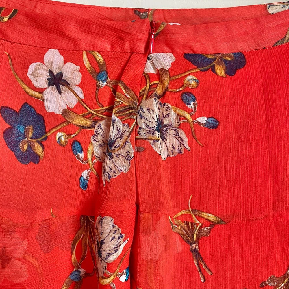 🍁 Old Navy Multi Layer Sheer Floral Skater Skirt - Picture 5 of 7